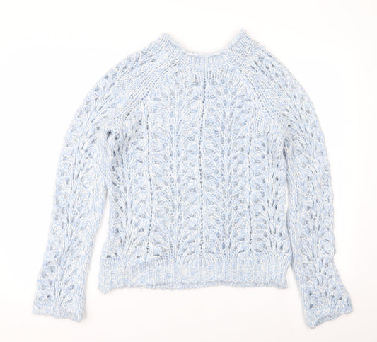 Womens UK Size XS Topshop Blue Pullover Jumper
