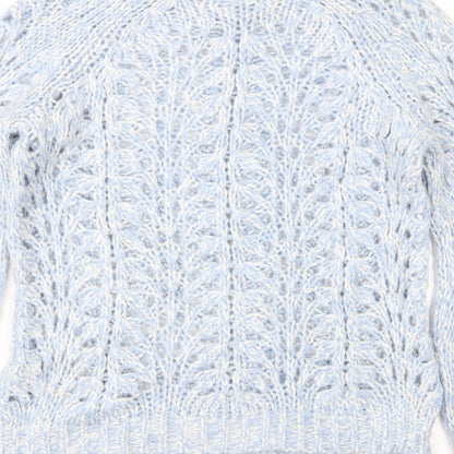 Womens UK Size XS Topshop Blue Pullover Jumper