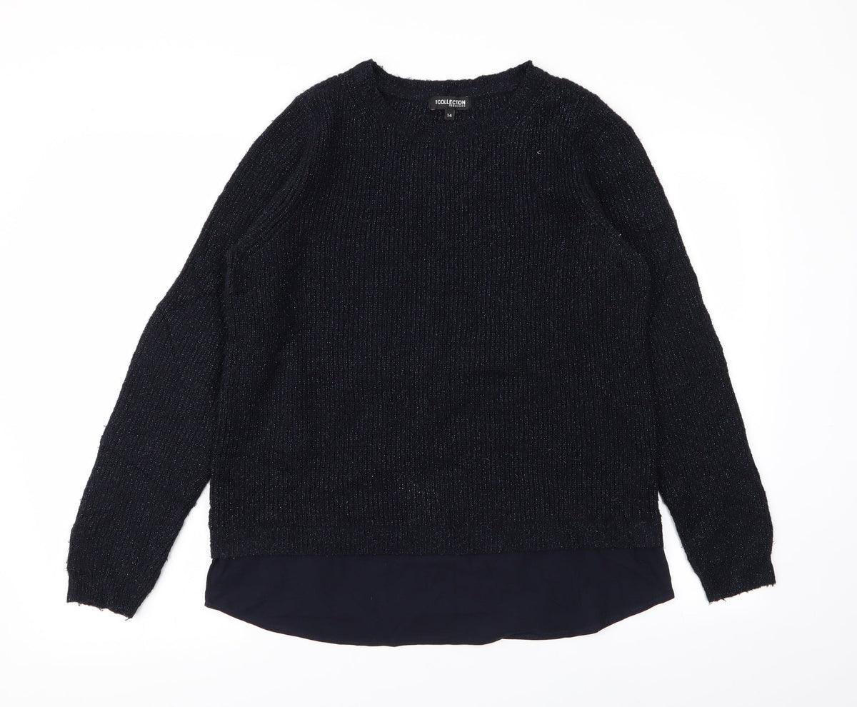Debenhams Womens Blue   Pullover Jumper Size 14