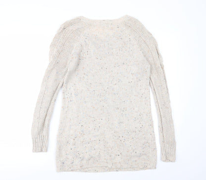 Asda George Womens Beige   Jumper Dress  Size 8