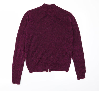 Primark Womens Purple   Full Zip Jumper Size 10