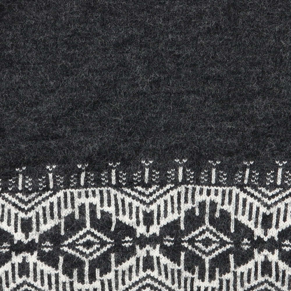 FOREVER 21 Womens Grey Geometric  Pullover Jumper Size L