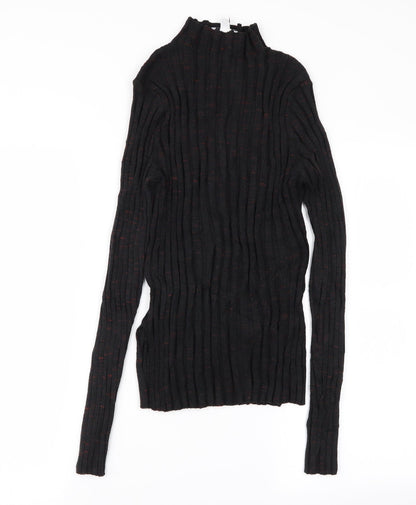 Topshop Womens Black   Basic T-Shirt Size L