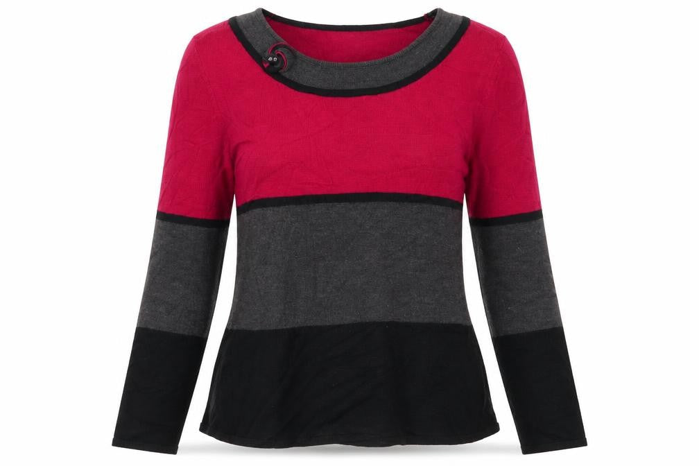 Womens UK Size S Anonymous Multicoloured Pullover Jumper