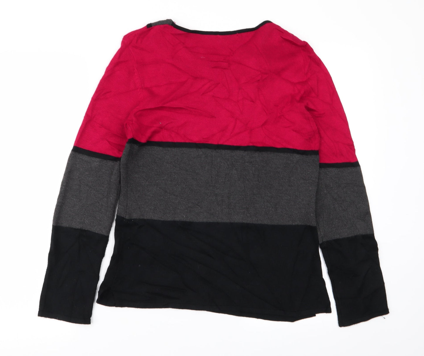 Womens UK Size S Anonymous Multicoloured Pullover Jumper
