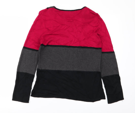 Womens UK Size S Anonymous Multicoloured Pullover Jumper
