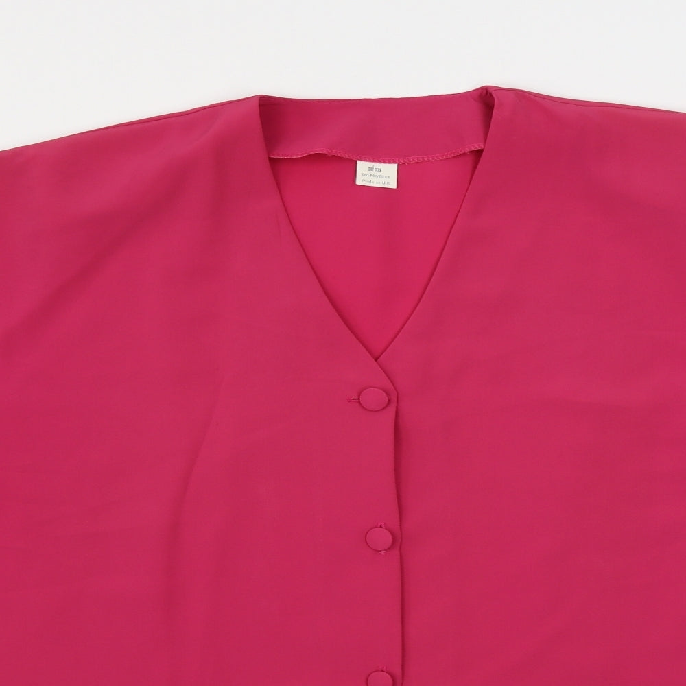 Womens UK Size One Size Preworn Pink Jacket