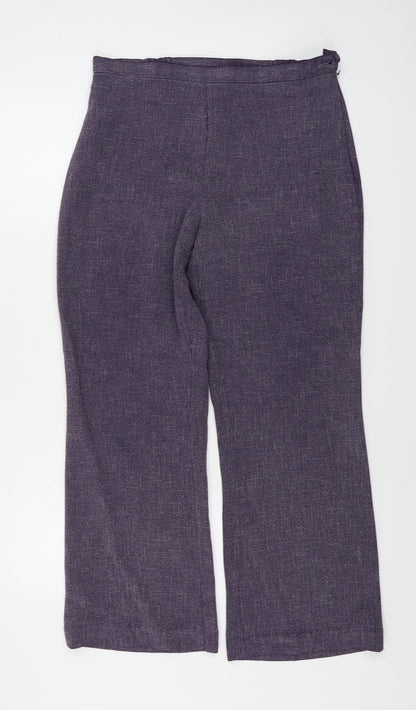 Womens UK Size 14 Marks and Spencer Regular Fit  Purple Trousers
