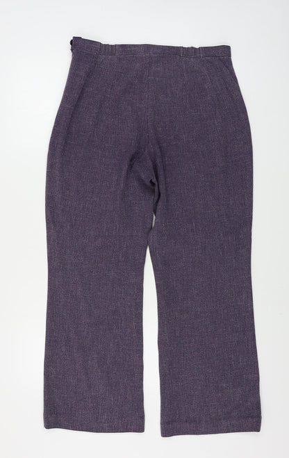 Womens UK Size 14 Marks and Spencer Regular Fit  Purple Trousers