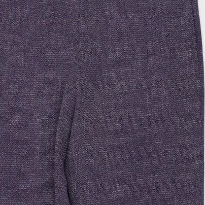 Womens UK Size 14 Marks and Spencer Regular Fit  Purple Trousers