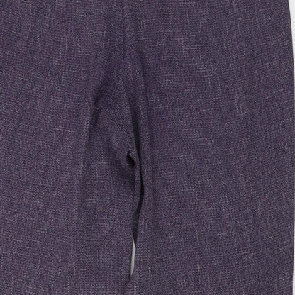 Womens UK Size 14 Marks and Spencer Regular Fit  Purple Trousers
