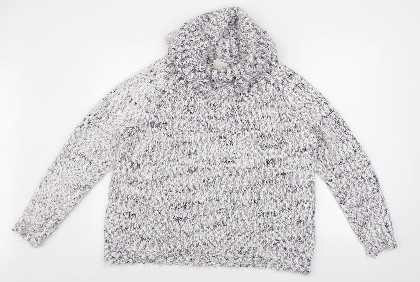 Womens UK Size L Lauren Taylor White Pullover Jumper