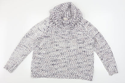 Womens UK Size L Lauren Taylor White Pullover Jumper