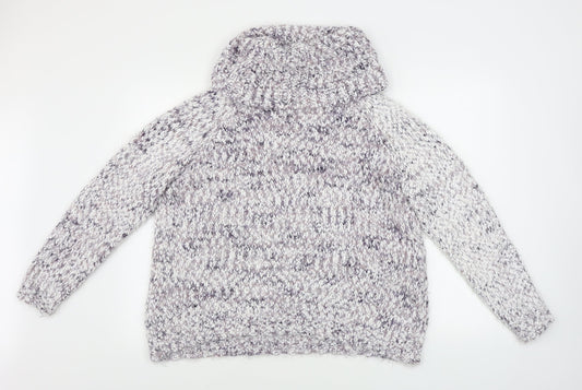 Womens UK Size L Lauren Taylor White Pullover Jumper