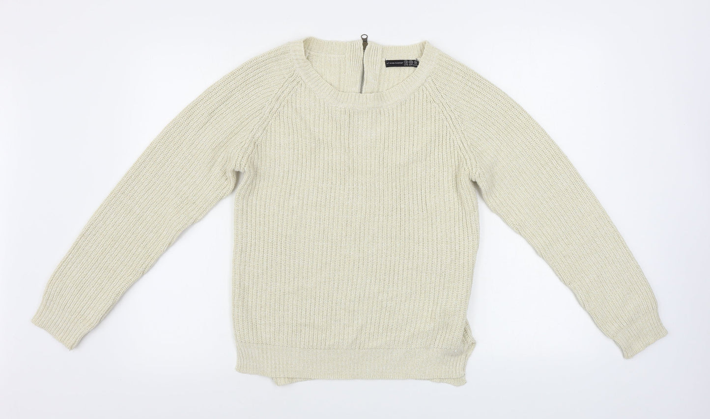 Womens UK Size 12 Atmosphere Beige Pullover Jumper