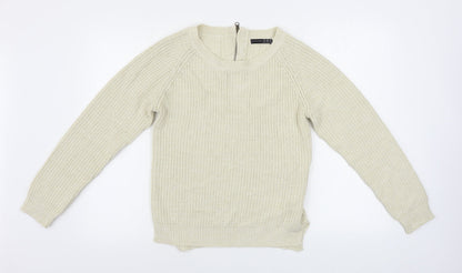 Womens UK Size 12 Atmosphere Beige Pullover Jumper