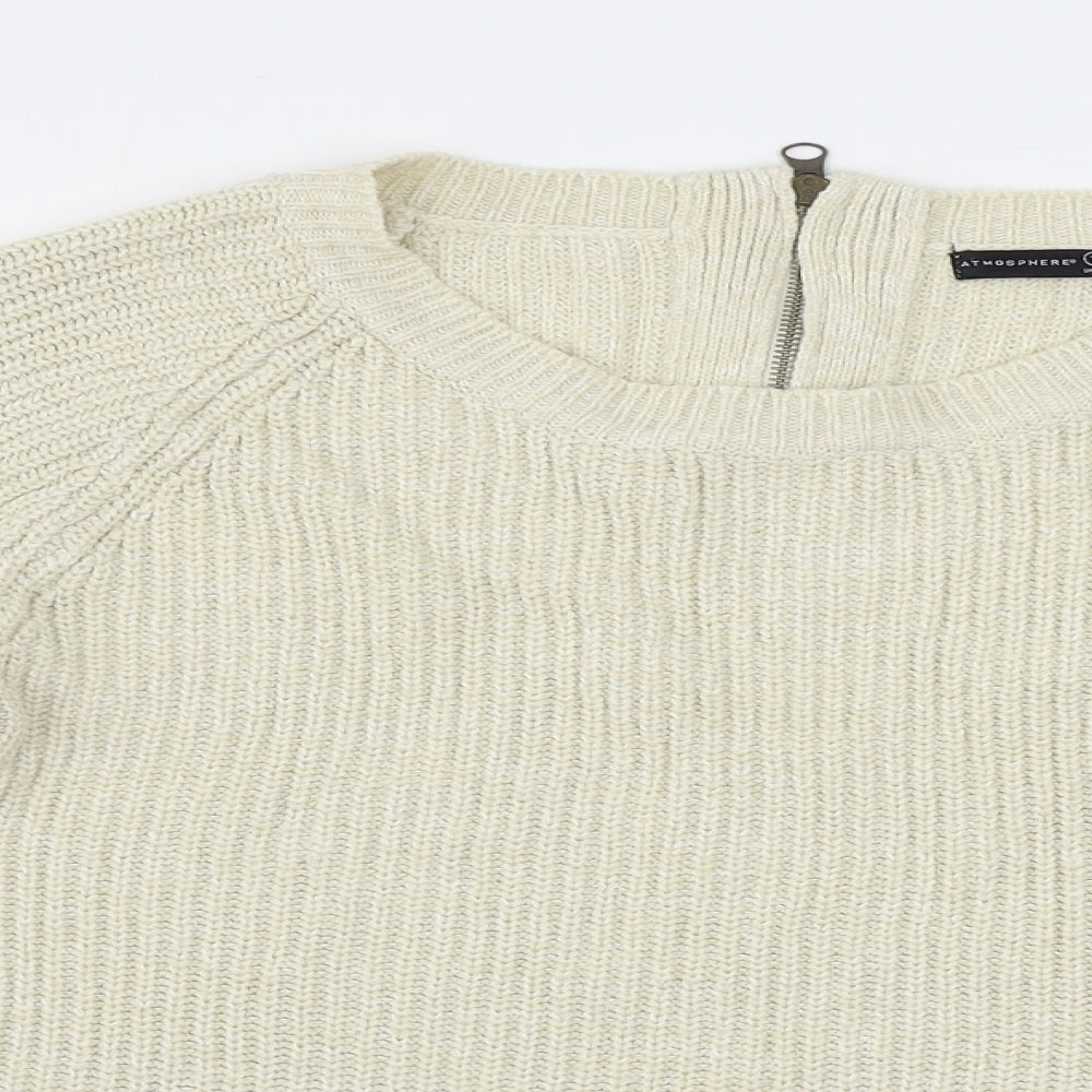 Womens UK Size 12 Atmosphere Beige Pullover Jumper