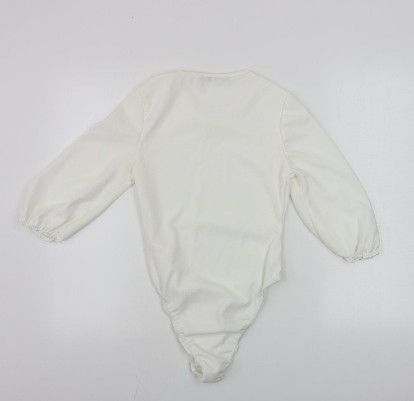 Boohoo  Womens Ivory   Bodysuit One-Piece Size 10