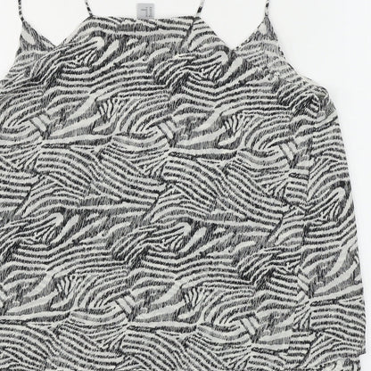 Womens UK Size 10 H&M White Basic Blouse