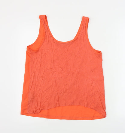 Womens UK Size L French Connection Red Basic Tank