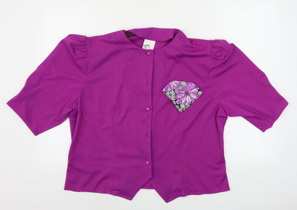 Womens UK Size 20 FASHION EXTRA Purple Jacket