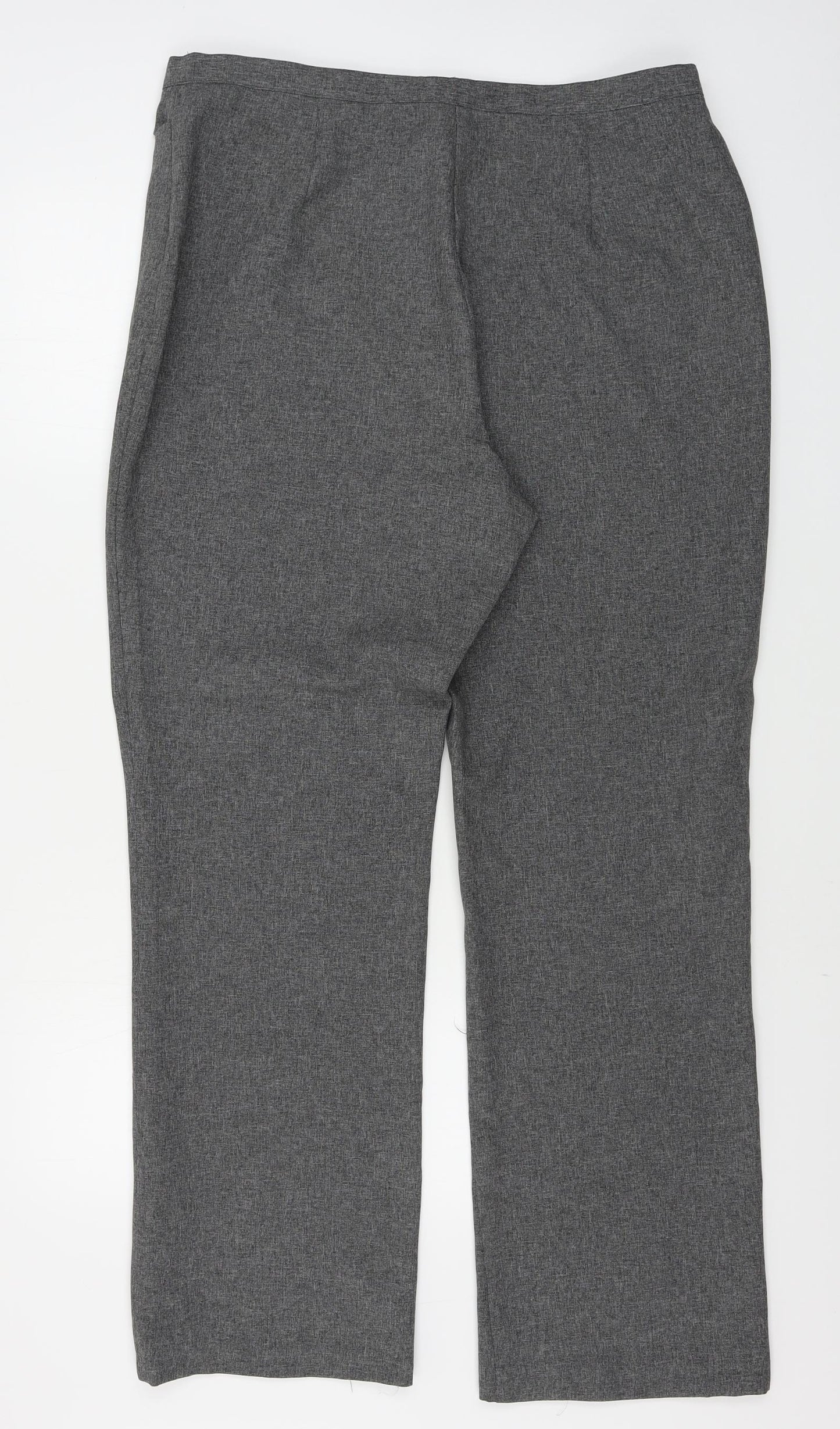 Womens UK Size 20 Preworn Regular Fit  Grey Trousers