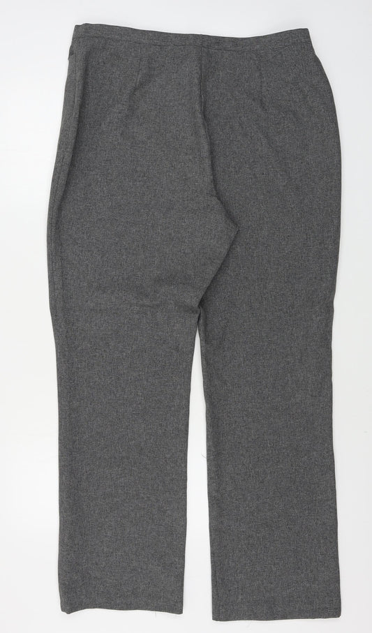 Womens UK Size 20 Preworn Regular Fit  Grey Trousers