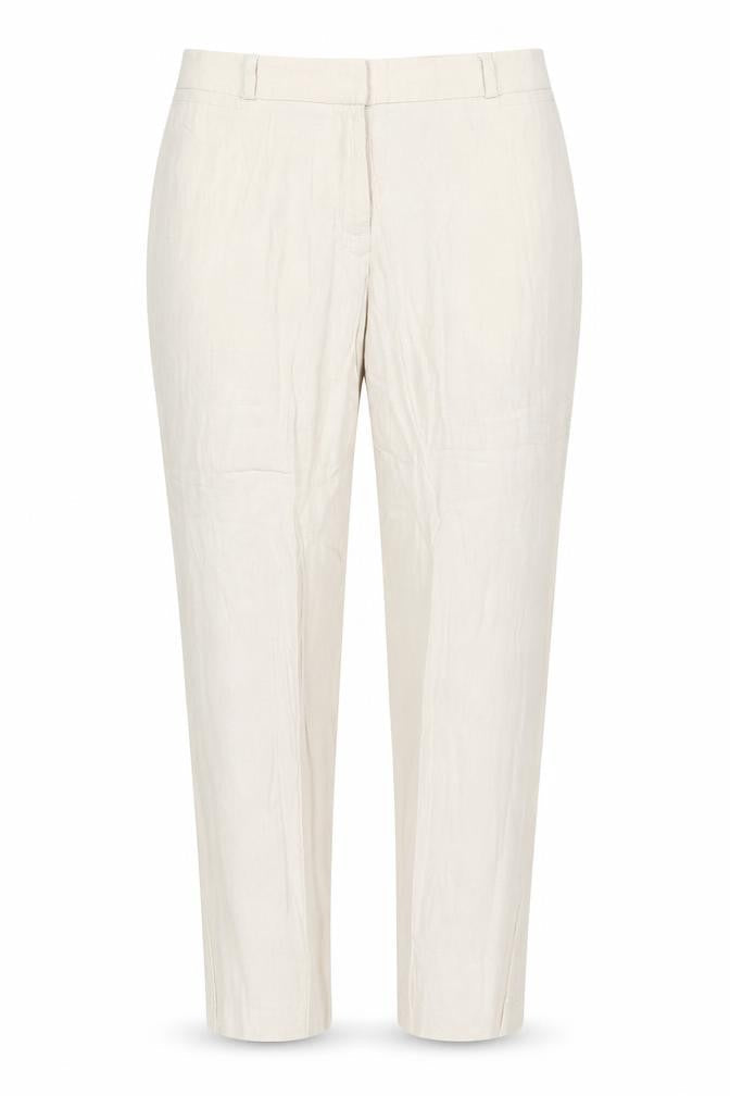 Womens UK Size 34 in Preworn Slim Fit Cropped Beige Trousers