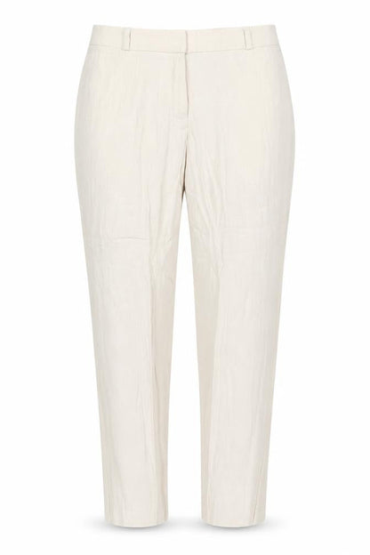 Womens UK Size 34 in Preworn Slim Fit Cropped Beige Trousers