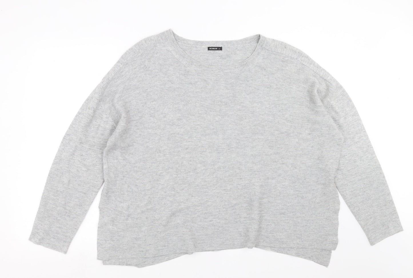 Womens UK Size 20 Roman Grey Pullover Jumper