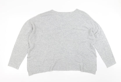 Womens UK Size 20 Roman Grey Pullover Jumper