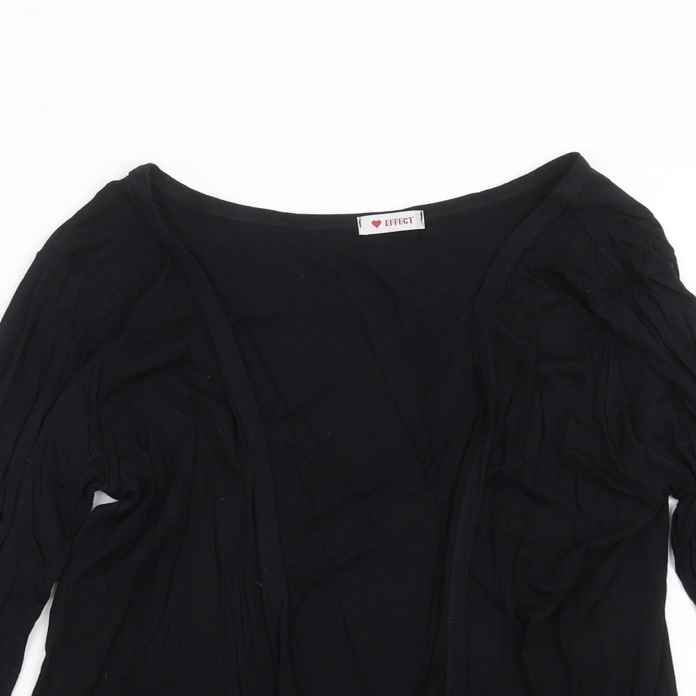 Effect Womens Black   Cardigan Jumper Size 2XL