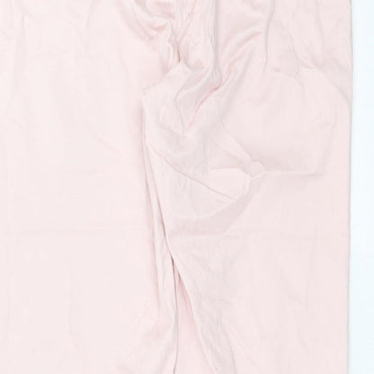 Womens UK Size 14 Dorothy Perkins Regular Fit Cropped Pink Trousers