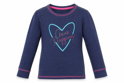 TU Girls Blue Solid  Top Pyjama Top Size 7-8 Years  - gone napping