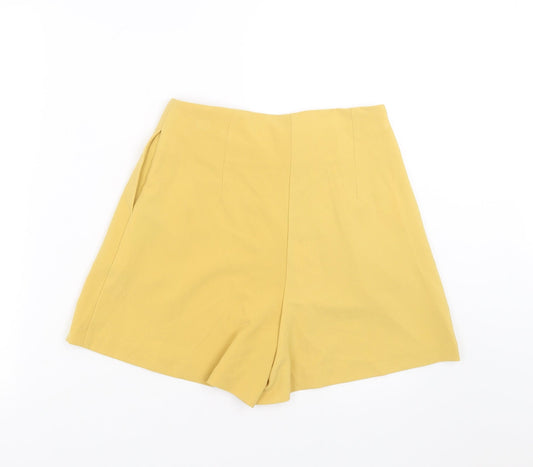 Primark Womens Yellow   Hot Pants Shorts Size 10
