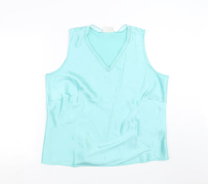 Womens UK Size 20 The Collection Blue Basic Blouse