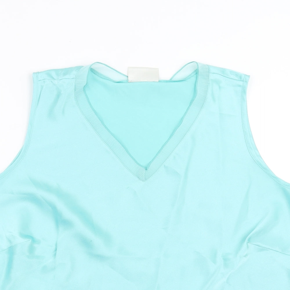 Womens UK Size 20 The Collection Blue Basic Blouse