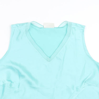 Womens UK Size 20 The Collection Blue Basic Blouse
