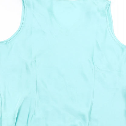 Womens UK Size 20 The Collection Blue Basic Blouse