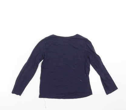 Primark Girls Blue   Basic T-Shirt Size 5-6 Years  - Stay Cool