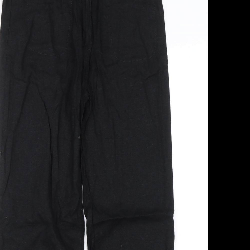 Womens UK Size 10 M&S Regular Fit  Black Trousers