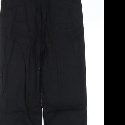 Womens UK Size 10 M&S Regular Fit  Black Trousers