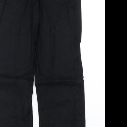 Womens UK Size 10 M&S Regular Fit  Black Trousers