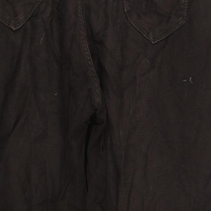 Womens UK Size 44 in M&S Regular Fit  Brown Trousers