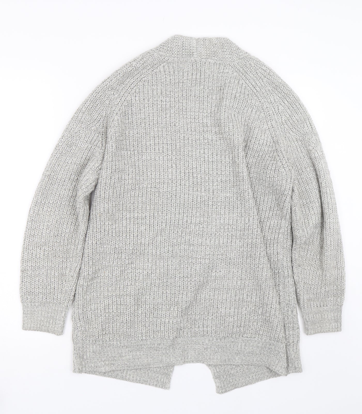 Womens UK Size M Papaya Grey Cardigan Jumper