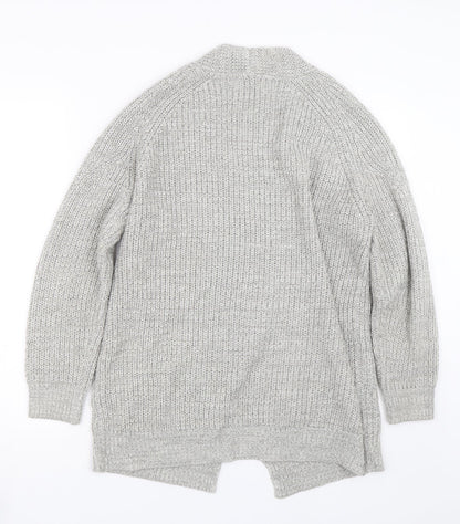 Womens UK Size M Papaya Grey Cardigan Jumper