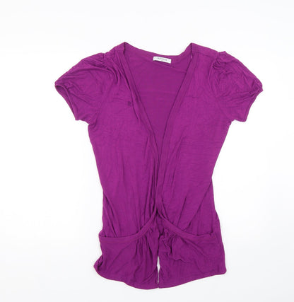 Womens UK Size 12 Editions Purple Kimono T-Shirt