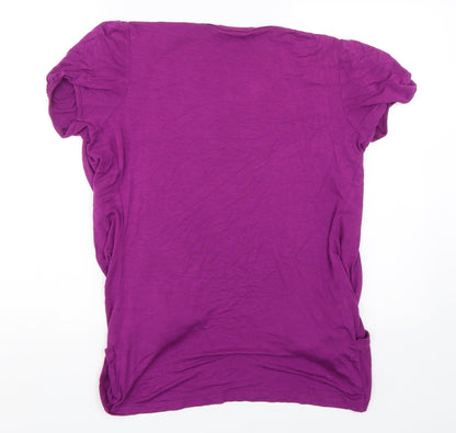 Womens UK Size 12 Editions Purple Kimono T-Shirt