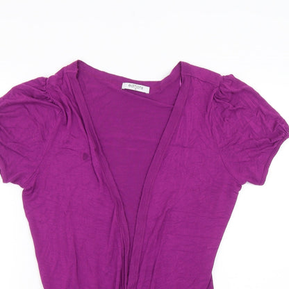 Womens UK Size 12 Editions Purple Kimono T-Shirt