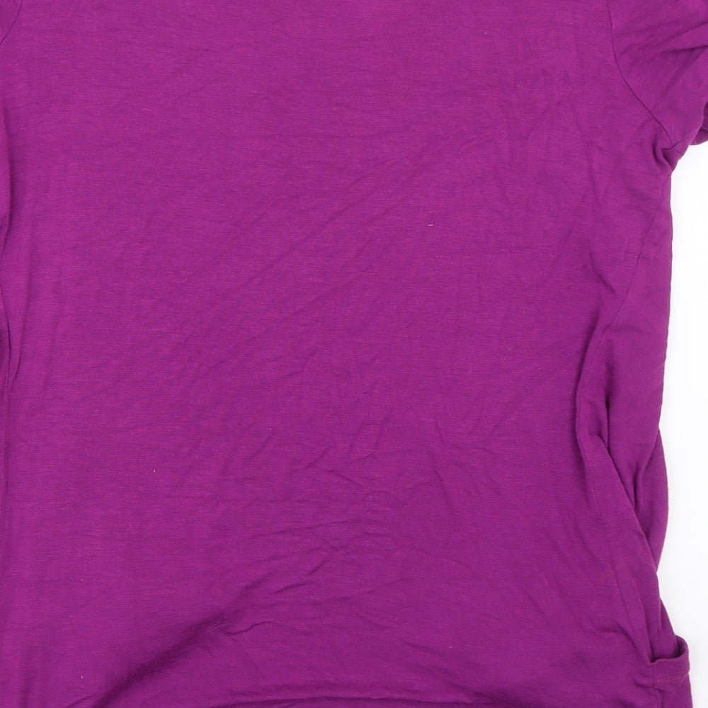 Womens UK Size 12 Editions Purple Kimono T-Shirt